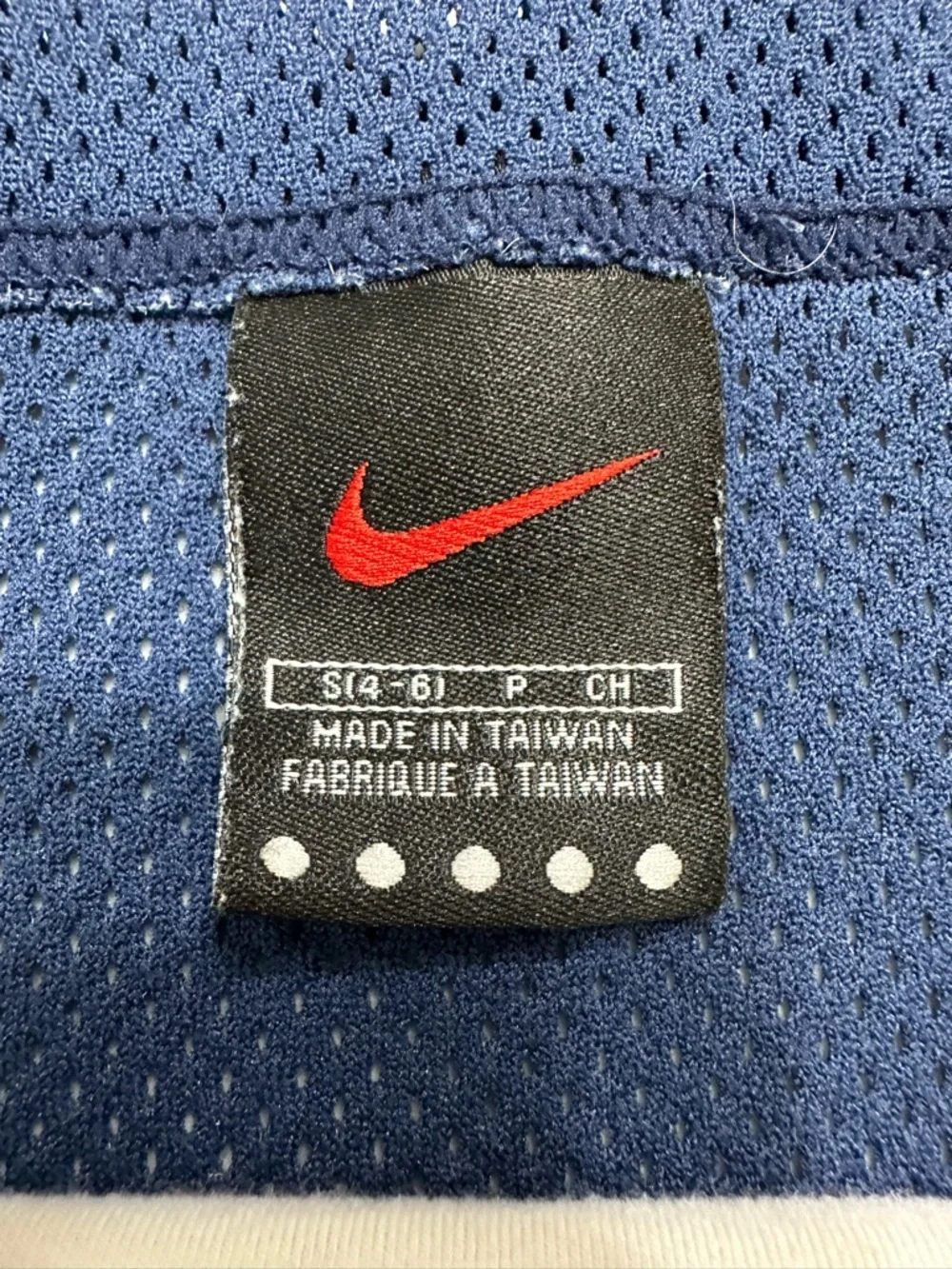 Nike Women's Orange Tank Top with NavyTrim, 4/6, Mesh back - Picture 6 of 6